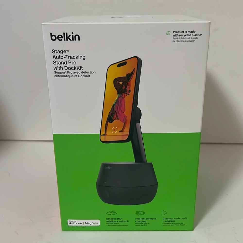 Belkin Stage Auto-Tracking Stand Pro with DockKit NEW